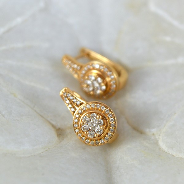 Diamond Gold Earrings